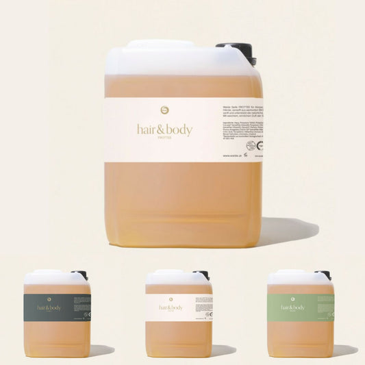 Hair- & Bodyshampoo | verschiedene Duftnoten | 5 l Nachfüllkanister | von Kopf bis Fuß | Made in Austria