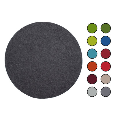 Sitz- oder Tisch-Auflage 'Color' | rund | aus 100% Schafwolle | in vielen Farben | Durchmesser 34 cm | Materialstärke 5 mm | Made in Germany