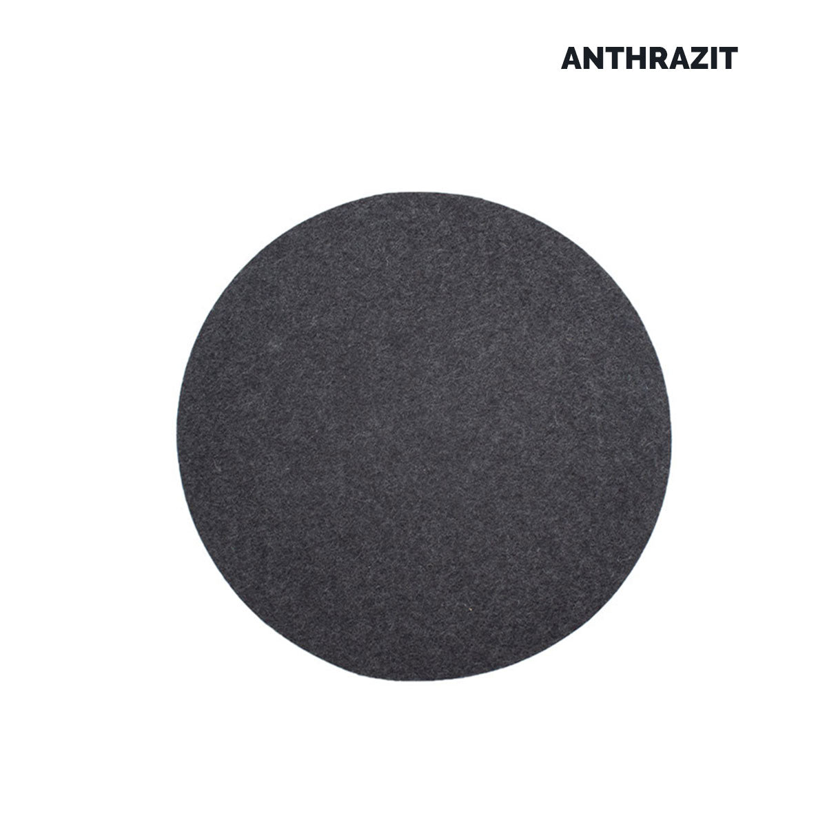 Sitz- oder Tisch-Auflage 'Color' | rund | aus 100% Schafwolle | in vielen Farben | Durchmesser 34 cm | Materialstärke 5 mm | Made in Germany