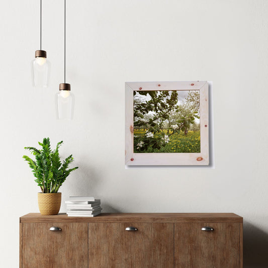 Bilderrahmen aus Zirbenholz | Sondergröße 30 x 30 cm | ohne Glas | Handarbeit aus Österreich