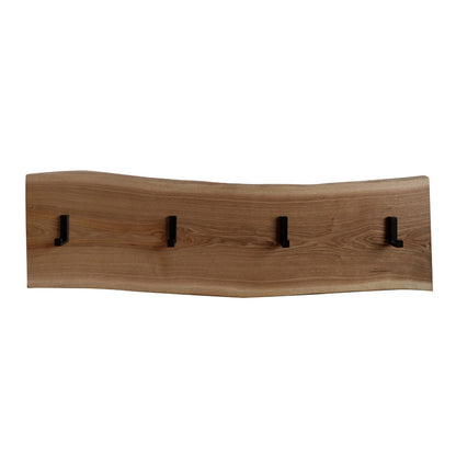 Garderobe 'Waldkante' | verschiedene Ausführungen | Eiche massiv | 2 x geölt | Eisenkuven schwarz | Made in Austria
