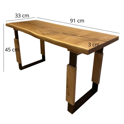 Garderobe 'Waldkante' | verschiedene Ausführungen | Eiche massiv | 2 x geölt | Eisenkuven schwarz | Made in Austria