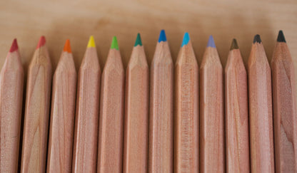 Unlackierte Farbstifte in zwei Größen - 'Color Pencils'
