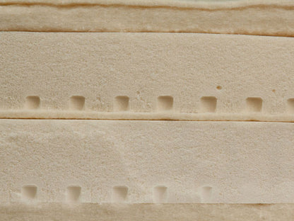 Naturmatratze mit Halbleinen-Bezug 'Organic Balance' 140 x 200 x 17 cm