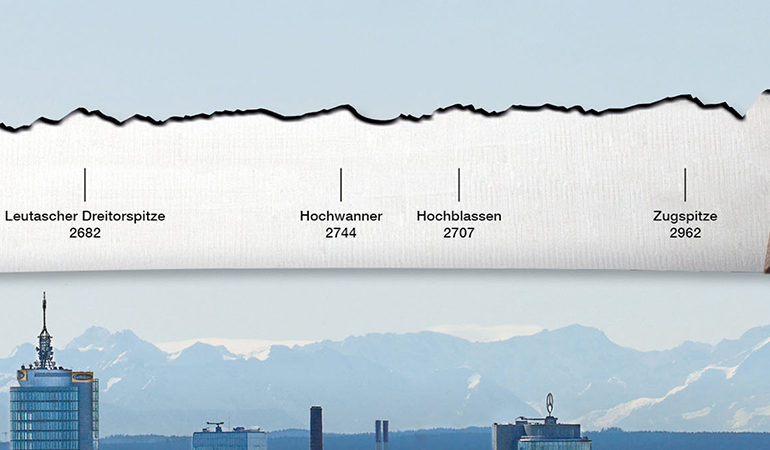Brotmesser 'Zugspitze' - mit Panoramaschliff
