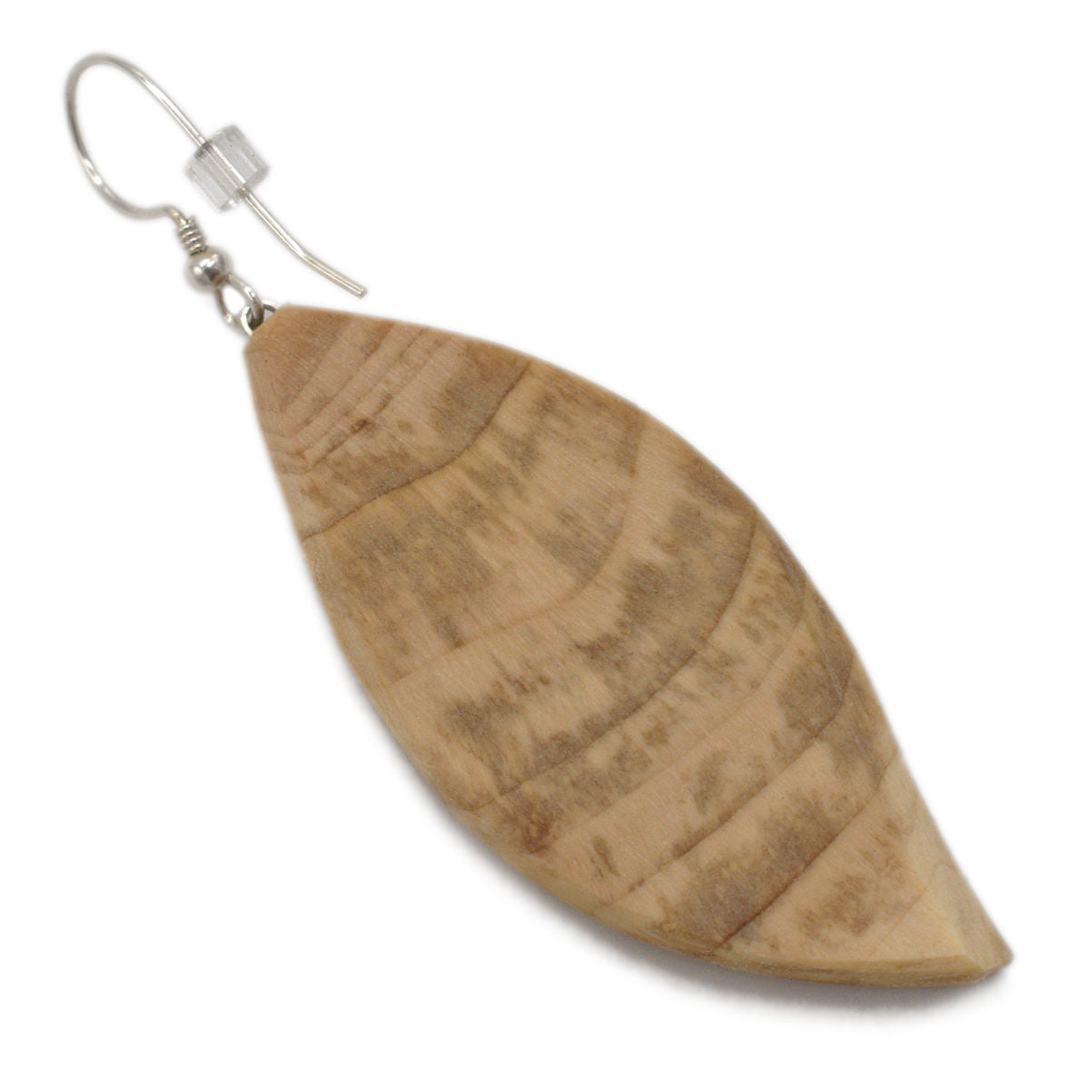 Ohrring aus Holz - 'Earring leaf'