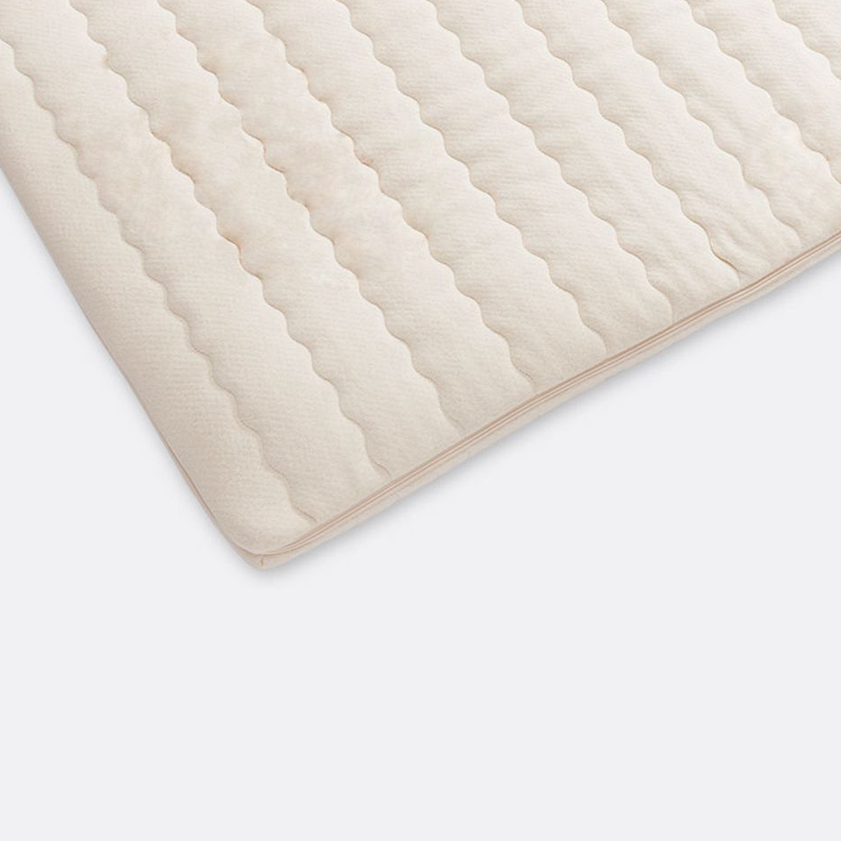 Topper mit Naturlatex für Boxspringbett aus natürlichen Rohstoffen | Bezug aus 100 % Baumwolle | Höhe 4 cm