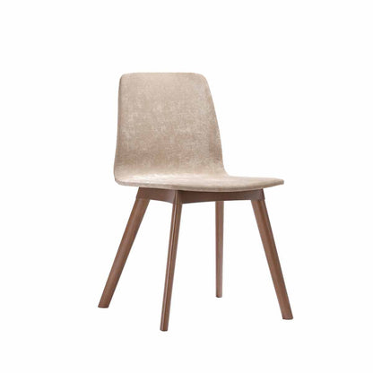 Komfortabler Stuhl 'Lisa' aus massiver Buche mit gepolsteter Sitzschale - Handwerk aus Südtirol - soft Country