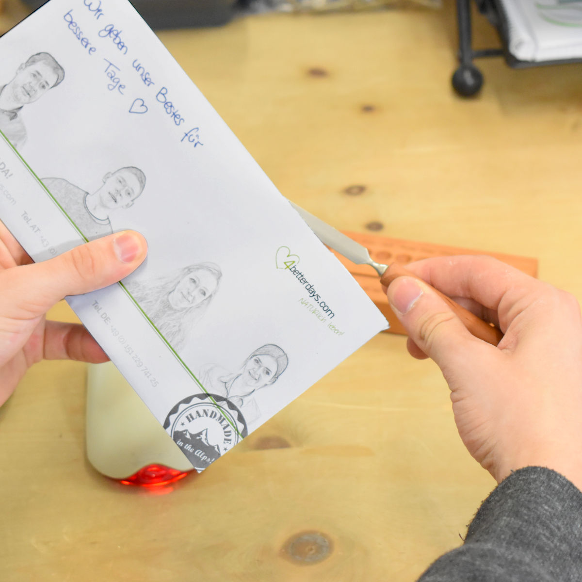 Brieföffner aus Birnenholz -  'Opener'