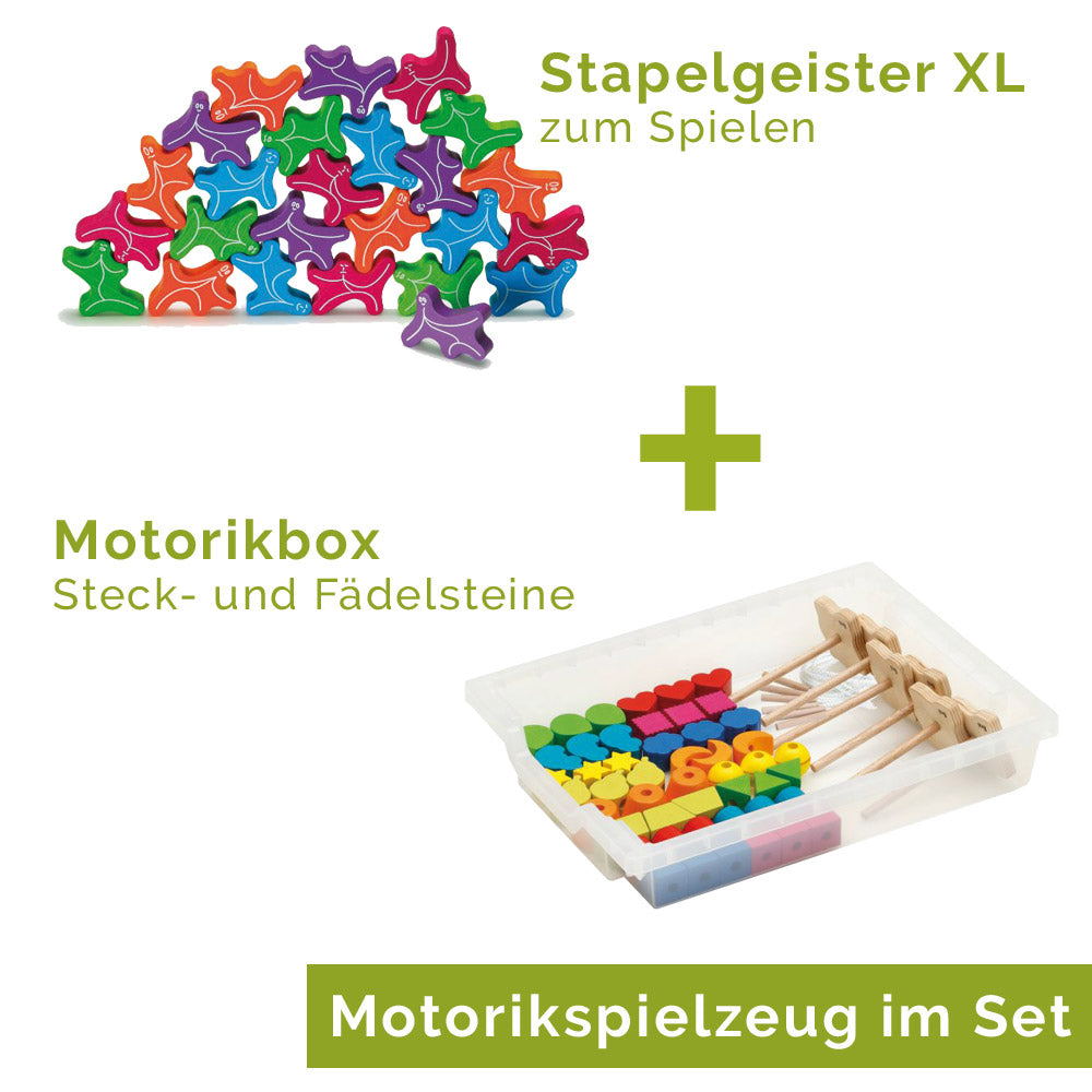 Aktions-Set 'Geschick XL' - Stapelgeister XL & Motorikbox