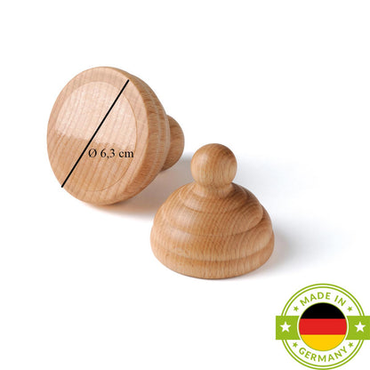 2er Woodroll Trigger Set aus Buchenholz natur - Hergestellt in Deutschland