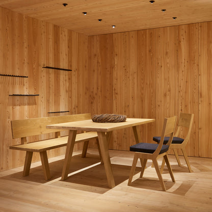 Schlichter Massivholztisch 'Simple' | äußerst stabile Handarbeit aus Südtirol | in verschiedenen Holzarten | in verschiedenen Größen