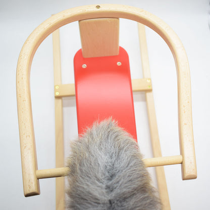 ‘Tobi’ das Schaukelpferd mit abnehmbarem Sitzring |  Sitzhöhe 25 cm | schadstoff- & plastikfrei