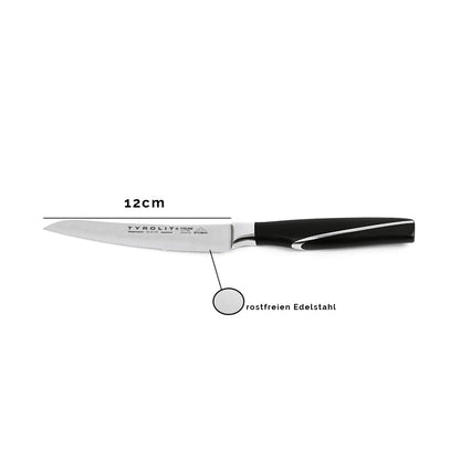 Hochwertige Steakmesser aus Edelstahl  | 2 Stück | 12 cm Klinge | ergonomischer Griff