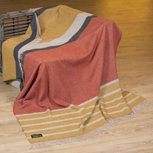 Wolldecke 'Seelenwärmer' | 100 % Merion-Lammwolle | 150 x 200 cm | 1 kg | mehrfarbig | Made in Europe