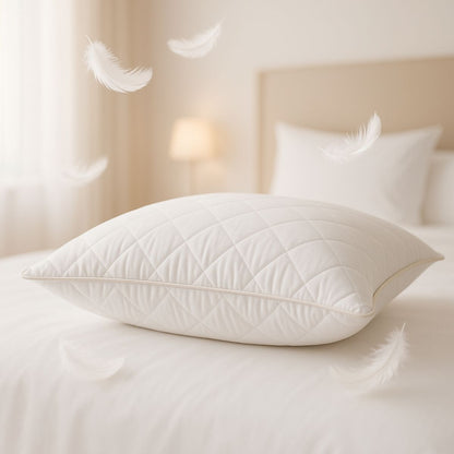Feder-Polster 'Hotel Line' | antiallergisch | Hülle Baumwolle | Fülle Federn | verschiedene Größen | Made in Germany