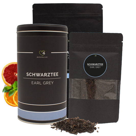 Schwarztee Earl Grey | lose | ohne künstliche Aromen und Geschmacksverstärker | in verschiedenen Größen