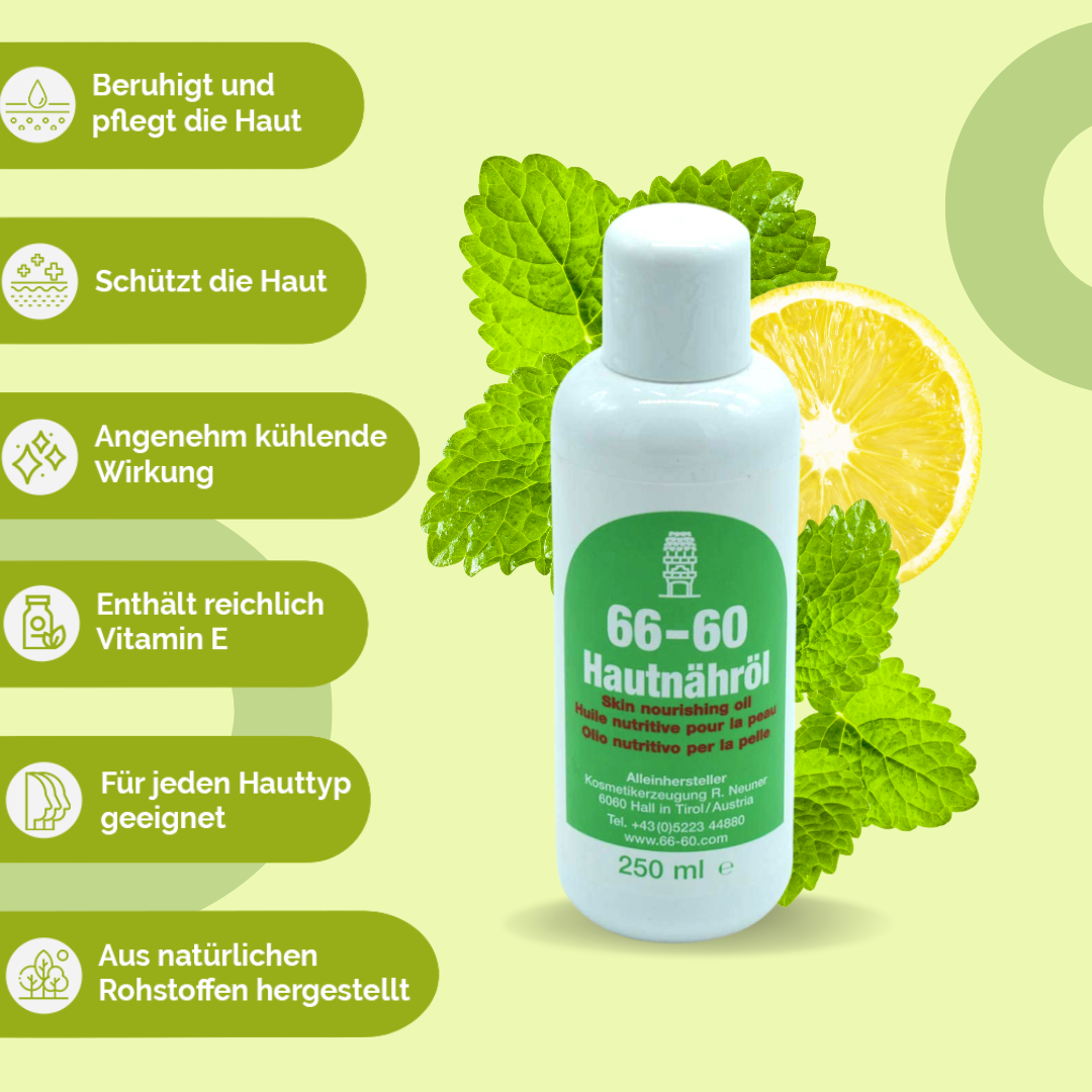 66-60 Hautnähröl'  die sanfte Pflegeemulsion mit Vitamin E