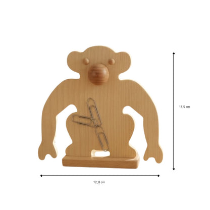Klammeraffe aus Holz - 'Clips'