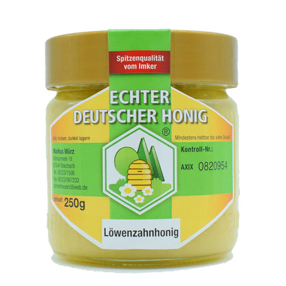 Echter Deutscher Honig | Löwenzahnhonig |in verschiedenen Größen | Hergestellt in Deutschland