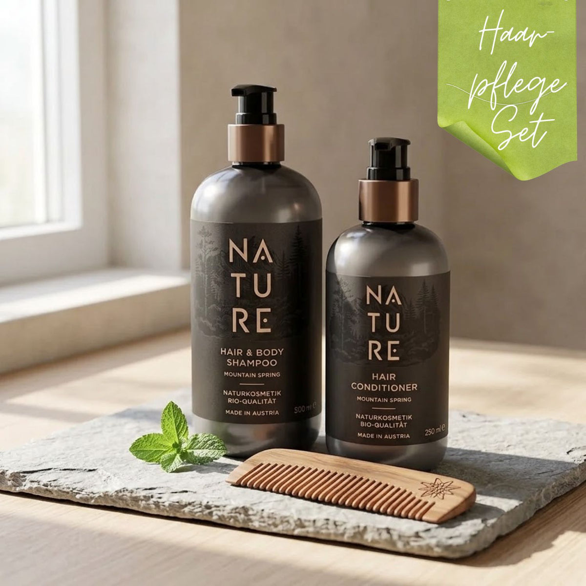 Set 'Haarpflege' | Mountain Spring | Shampoo 500 ml + Conditioner 250 ml