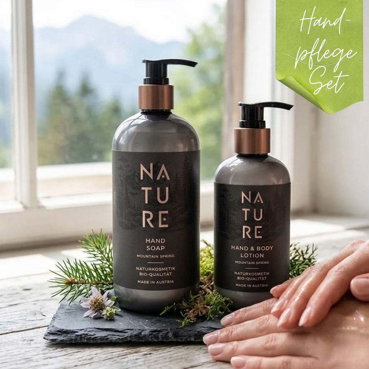 Set 'Handpflege' | Mountain Spring | Seife 500 ml  + Lotion 250 ml
