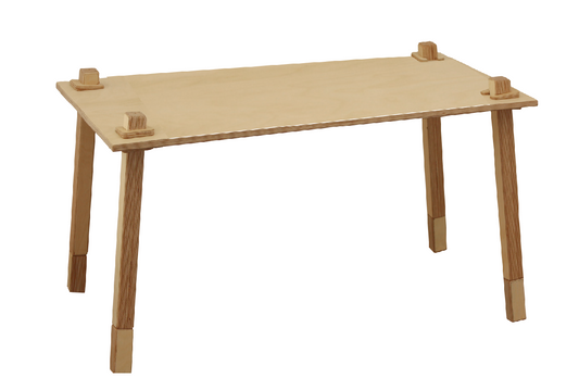 Design mit System - Mitwachs-Tisch 'Paul' | verschiedene Größen | Birke Schichtholz | Made in Austria