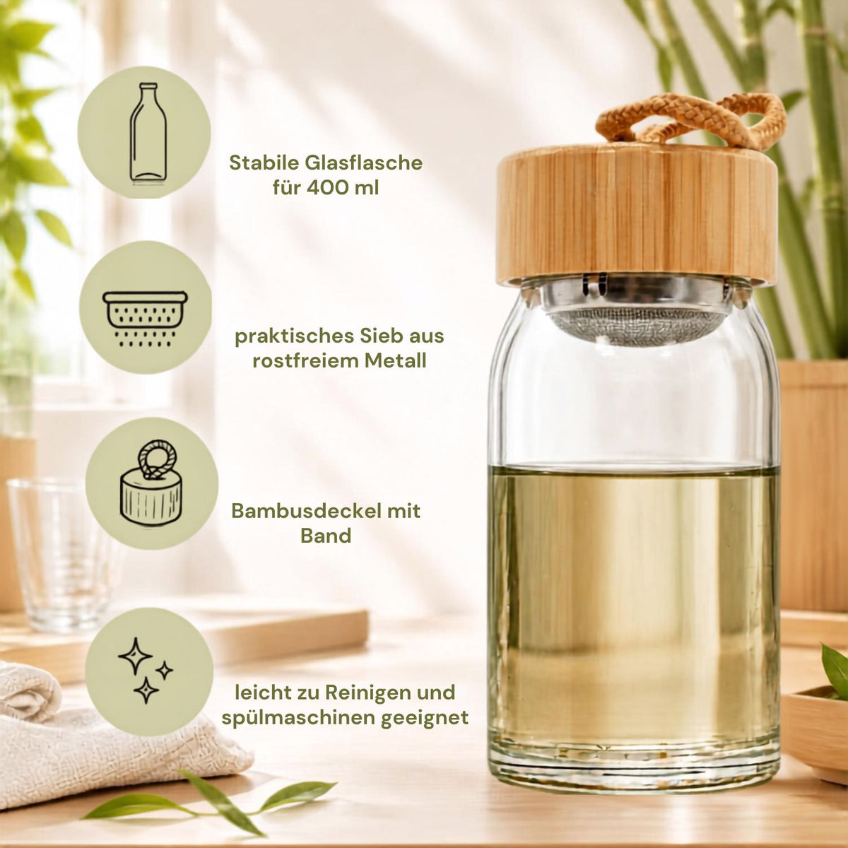 UaB Geschenk | TO GO Trinkflasche | nachhaltig und stylisch | 400ml