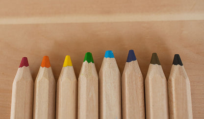 Unlackierte Farbstifte in zwei Größen - 'Color Pencils'