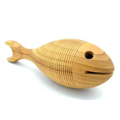Urfisch, Baby-Holz-Greifling | 'Fish & Grip'| aus heimischen Obsthölzern  | DM 4,8 x L 13,5 cm | Made in Germany